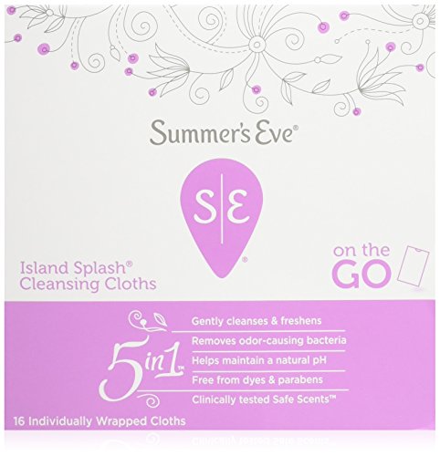 Summers Eve Cleansing Cloths 16 Count Island Splash (2 Pack)