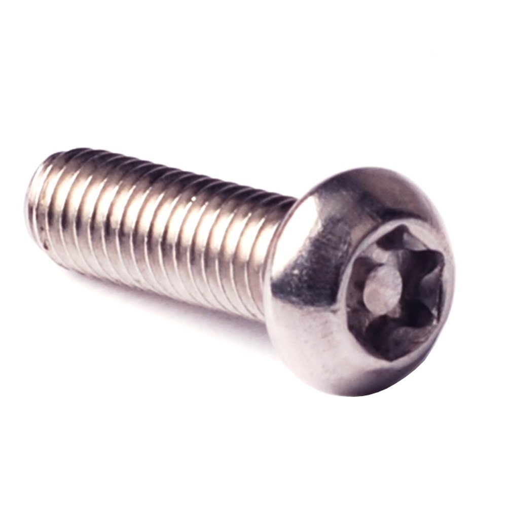 M8 x 30mm Pin In Head Torx Screws,304 Stainless Steel Pin Torx Button Head Security Screws,Right