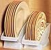 Jumbl 10-Inch Veritcal Salad Plate, Dessert Plate Holder, Cabinet Space Saver and Organizer, Plastic Plate Cradle pefect for small cabinet storage, RV's, apartments. Comes with 1 Cradle