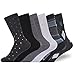 Enerwear Women's Super Aloe Infused Lycra Lenzing Modal Trouser Crew Socks Pack of 6