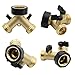 Maggift Brass Splitter, 2-Way Y Brass Hose Connectors
