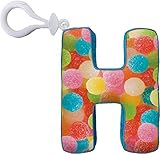 iscream Luscious Letters! Vanilla Scented Letter H Initial Mini Microbead Pillow Backpack Charm