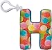 iscream Luscious Letters! Vanilla Scented Letter H Initial Mini Microbead Pillow Backpack Charm