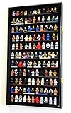 sfDisplay.com,LLC. 120+ Lego Men/Legos/Mini Figures Minifigures/Display Case Cabinet with 98% UV Protection (Black Finish)