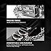 Avaner Punk Gothic Rock Oversize Chain Cross Black Leather Belt Cuff Bracelet Analog Quartz Wrist Watch for Men Women
