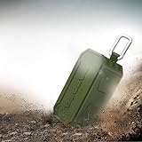 SARDINE Sport Portable Wireless Bluetooth Speakers 4.2 with Waterproof IP65,10W Bass Sound,Stereo Pairing,Power Bank,Durable Design for iPhone /iPod/iPad/Phones/Tablet/Echo dot,Good Gift(GREEN)