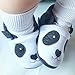 Lidiano Infant/Toddler Baby Non Slip Rubber Soft Sole Cartoon Walking Slip on Shoes for Home/Outdoors (5 M US Toddler, Panda)