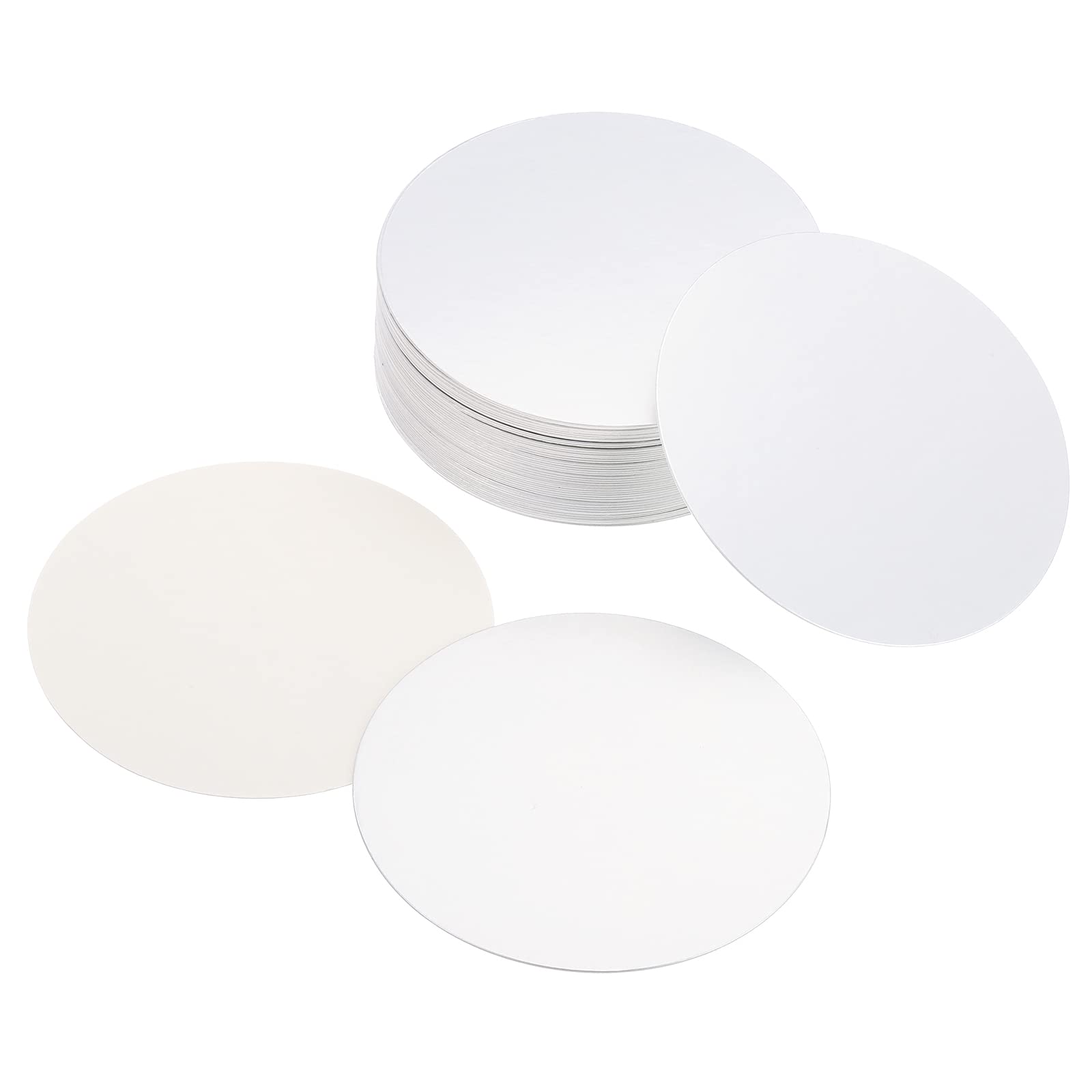 PATIKIL 80mm/3.15" Aluminum Foil Cap Liner, 150 Pack Resistant Tamper Induction Heat Sealer Sealing Liners for PET Plastic Bottle Jar Lid