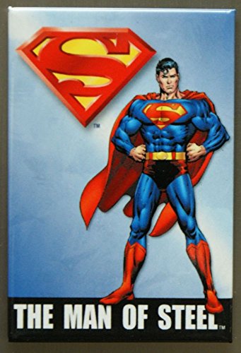 (2x3) Superman The Man of Steel Retro Vintage Locker Refrigerator Magnet