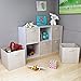 Home 6-Pack Storage Bins Set - Collapsible, Foldable Cube Organization for Shelves and Cubbies in, Offices, and Nurseries Complete (Beige)