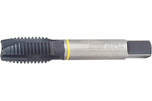 Sowa Tool M8 x 1.25mm Spiral Point Tap – HSSE-V3, Yellow Ring, Metric Thread, High Performance for Alloy & Stainless Steel, M