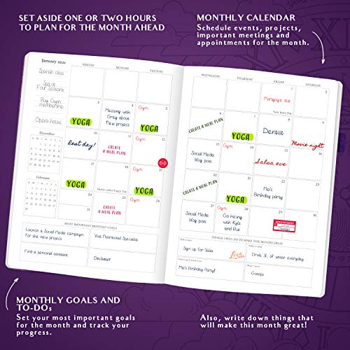 Legend Planner PRO (Jan 2021-Jan 2022) Dated - Deluxe Weekly & Monthly...