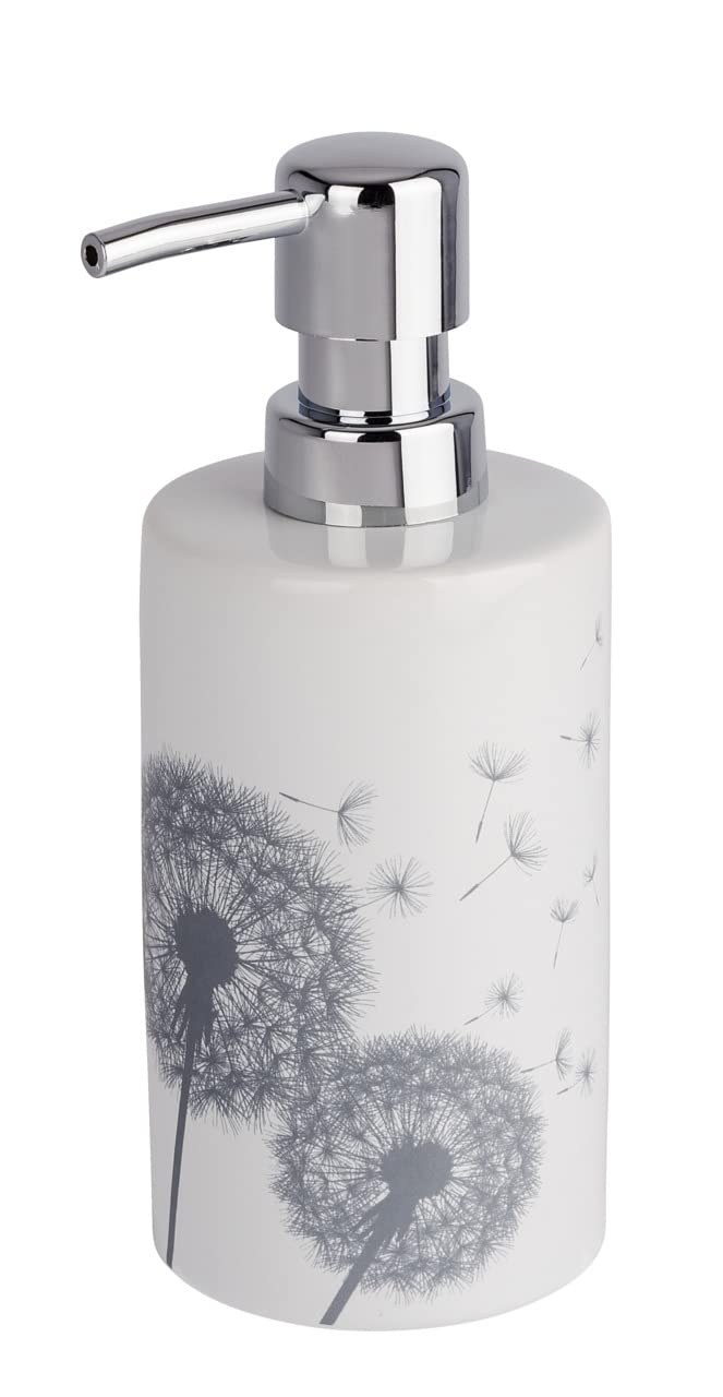 WENKO "Astera Soap Dispenser, White/Grey