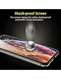 UNBREAKcable iPhone Xs X Protector de Pantalla [3 Pack] - Cristal templado de dureza 9H para iPhone Xs iPhone X, sin burbujas, a prueba de golpes, marco de instalación gratuito, compatible con carcasas, soporte táctil 3D