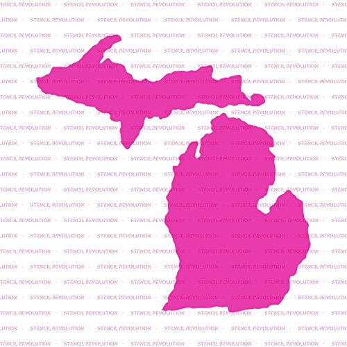 Michigan State Stencil Template - Reusable Stencil with Multiple Sizes Available