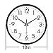 OCEST Wall Clock, Quartz Round Wall Clock Silent Non Ticking Battery Operated 10 Inch Easy to Read Decorative Clock for Home Office School