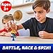 Power Your Fun Turbo Tops Mini Car Spinning Tops for Kids - 2pk Mini Gyro Battling Tops, Small Easter Basket Stuffers Party Favors for Kids (Pets)