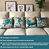ULOVE LOVE YOURSELF Mediterranean Style Throw Pillow Case Sea Theme Decorative Square Cotton Linen Coastal Cushion Cover…