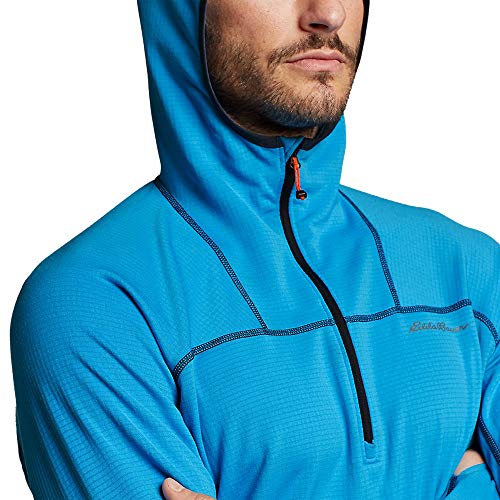 eddie bauer grid fleece moletom com capuz