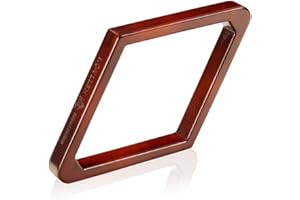 KONLLEN Solid Wood Billiard 8-Ball Triangle / 9-Ball Diamond Pool Ball Racks for 2-1/4" Pool Balls