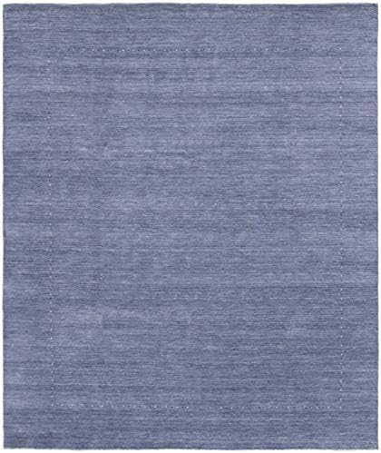 eCarpet Gallery Large Area Rug for Living Room, Bedroom | Hand-Knotted Wool Rug | Kashkuli Gabbeh Gabbeh Blue Rug 8'2" x 9'10" | 298689