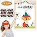 MISS FANTASY Woodland Games Pin The Tail on The Fox Woodland Baby Shower Games Activities Pin The Tail on The Donkey Game for Kids with 24 Stickers Woodland Party Favors for Kids