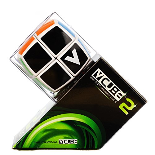 V-Cube Pillowed 2 Cube Toy, White/Multicolor