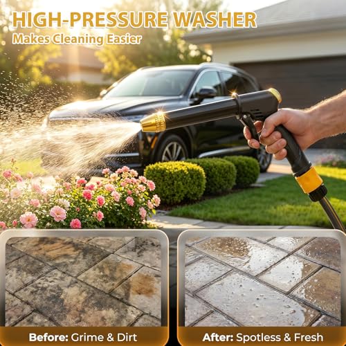 High Pressure Hose Nozzle, Upgraded Pressure Washer Gun with 4 Spray Modes, photo 8