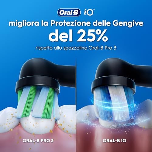 iO 2 Spazzolino Elettrico, con 1 Testina di Ricambio, Nero