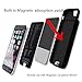 Ula Slim Charger Case for iPhone 6 Charging Case Soft Silicon Portable Phone Battery Case for iPhone 6 Power Cases Juice Bank Cover Black 4500mAh, Suits for iPhone 6 / 6s / 7