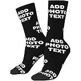 Custom Face Socks - Personalized Funny Socks With Face Photos & Text - Funny Gifts For Men & Women
