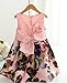 Kidscool Little Girls Sleeveless Cute Floral Printed Casual Dresses,Yellow,4-5 Years
