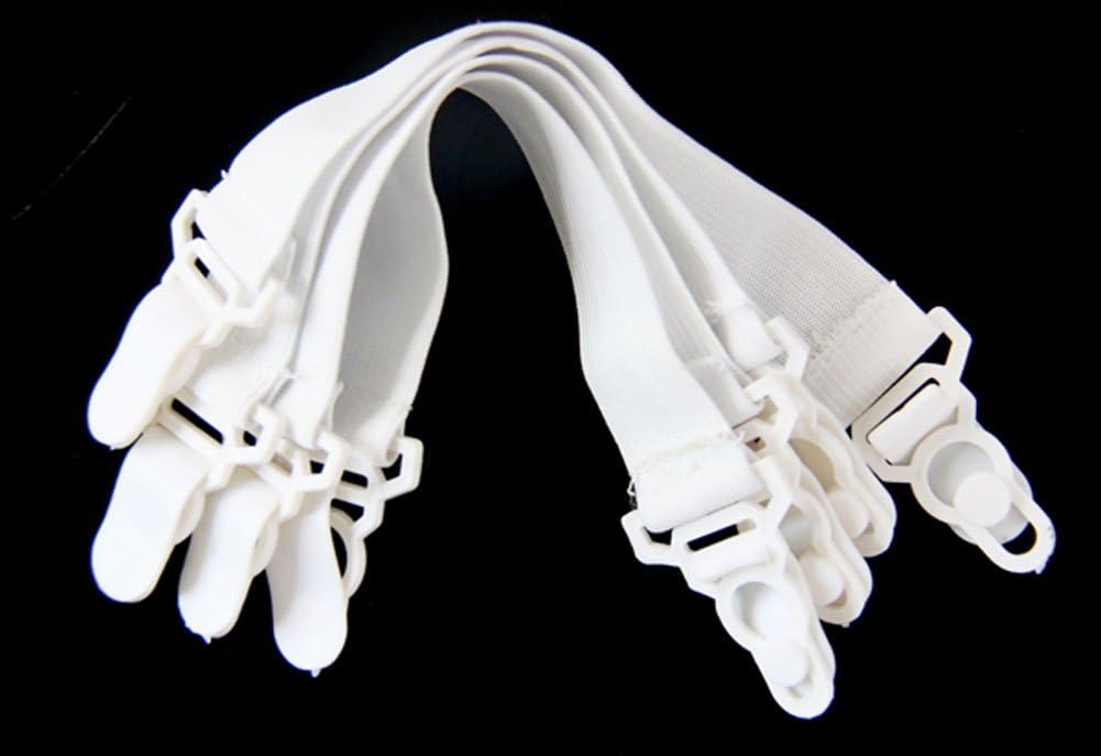 Table Cloth Sofa Cushion Clip Plastic Material (Color:White) Elastic Sheet Clamps (Quantity: 4 Packs) Easy To Use Mattress Sleeve Clip Shekou Design Fastener Clip Straps Straps High Quality