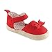 Luvable Friends Unisex Baby Crib Shoes, Red Espadrilles, 6-12 Months