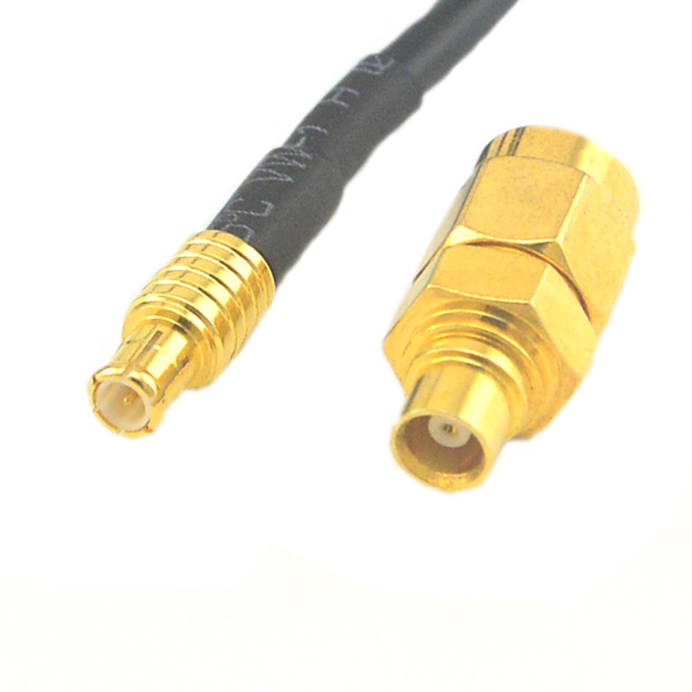 onelinkmore 1090Mhz Antenna MCX Plug Connector 2.5dbi Gains ADSB Aerial with Base RG174