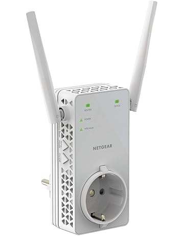 Netgear EX6130 - Amplificador Señal WiFi AC1200, Repetidor WiFi de Enchufe Doble Banda, Puerto LAN, Compatibilidad Universal
