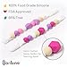 Bonbino Teether Pacifier Clips - (2 Pack) Silicone Pacifier Holders for MAM, Nuk & Soothie - Fun, Colorful and BPA-Free Pacifier Holder (Pinks)