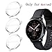 KPYJA for Samsung Galaxy Watch Active 2 44mm Screen Protector, All-Around TPU Anti-Scratch Flexible Case Soft Protective Bumper Cover for Galaxy Watch Active 2 Smartwatch (Clear/Clear/Clear, 44mm)