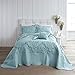 BrylaneHome Amelia Bedspread - King, Seaglass