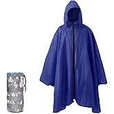 Nomadnia Plus Size Adult Rain Poncho with Hood and Zipper, Poncho Para Lluvia, Tactical Ponchos Adult For Camping, Hiking