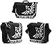 Nintendo Zelda Triforce Black/Silver Messenger Laptop Bag