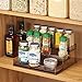iDesign Twillo Plastic Stadium Spice Rack, 3-Tier Organizer for Kitchen Pantry, Cabinet, Countertops, Vanity, Office, Craft Room, 9.2