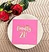 Finally 21 Party Decorations, Birthday Napkins (5 x 5 In, Hot Pink, 50 Pack)