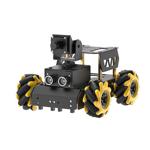 HIWONDER Raspberry Pi 5 AI Vision Robot Car Kit, Mecanum Wheels, 2DOF ...