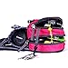 egogo Travel Sport Waist Pack Fanny Pack Bum Bag Hiking Bag with Water Bottle Holder S2209 (Rosy)