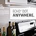 Sanus Wall Mount for Amazon Echo Dot (Black) - Works On Walls Or Ceilings - Easily Attach Low-Profile Design to Any Surface - Designed to Avoid Sound Interference for Echo Dot 2nd Generation