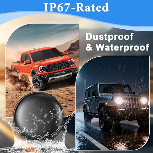 Car GPS Tracker, Car GPS Locator Compatible with iOS and Android, Air Tracker without Subscription, Global Coverage Real Time Magnetic Tracking Hidden GPS for Car/Motorcycle