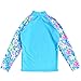BAOHULU Girls Swimsuit UPF 50+ UV Protective 3-12 Years (3-4Y(Tag.No 4A), BlueLong)