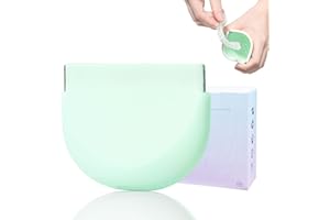 ONBUWWS Silicone Retainer Case with Lanyard Slim Cute Retainer Holder Dental Thin Container Braces Case for Girl Women Kids Men Travel Partial Denture Night Mouth Guard Aligner Case(Light Green)