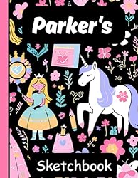Parker's Sketchbook: Personalized Blank Sketchbook